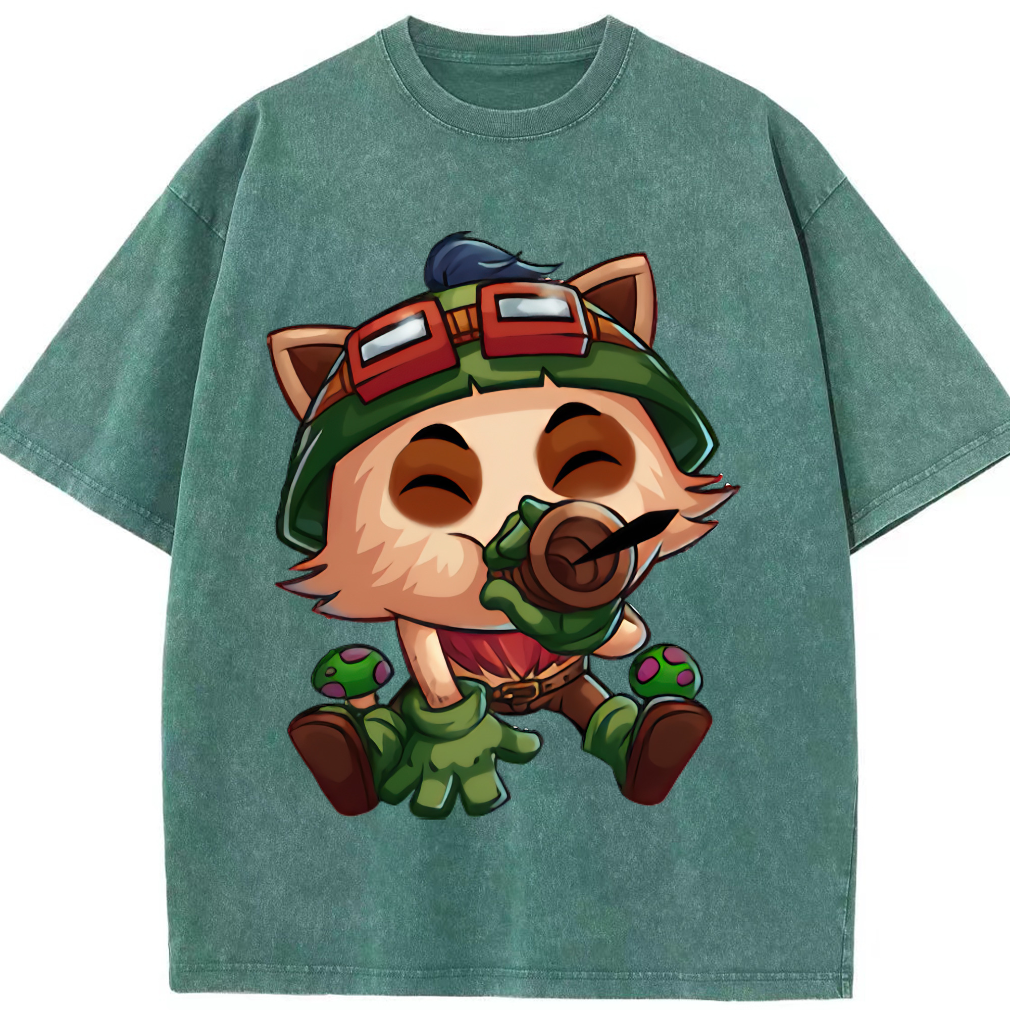（画像用） リーグ・オブ・レジェンド League of Legends LOL 綿100% ヴィンテージ風 半袖Tシャツ（フロントプリント）